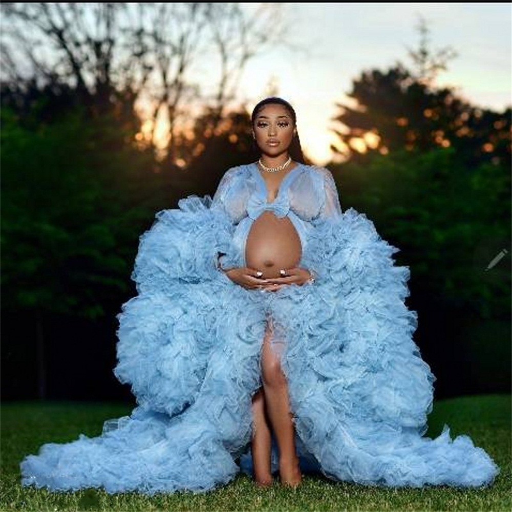 Sky Blue Illusion Ruffles Tulle Long Sleeve Women Winter Sexy Kimono Pregnant Party Sleepwear Women Bathrobe Sheer Nightgown Robe Shawel, Red
Sky Blue Illusion Ruffles Tulle Long Sleeve Women Winter Sexy Kimono Pregnant Party Sleepwear Women Bathrobe Sheer Nightgown Robe Shawel, Red