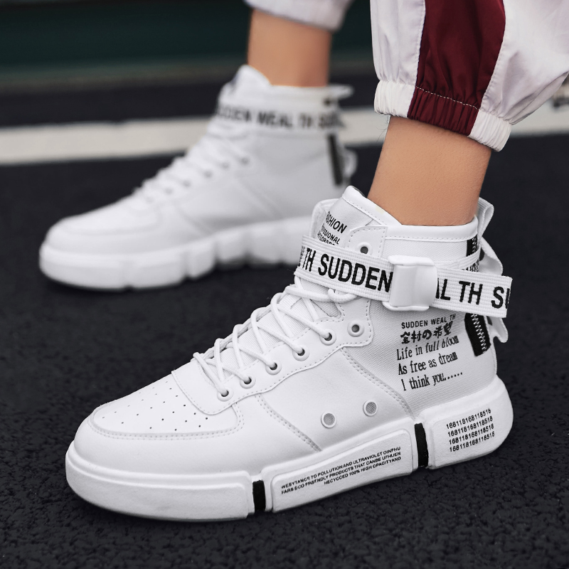 Leader Show Mens Fashion Casual Shoes High Top Sneaker 2019 Spring New Men Shoes High Quality Non-slip Walking Shoe Zapatillas, Black
Leader Show Mens Fashion Casual Shoes High Top Sneaker 2019 Spring New Men Shoes High Quality Non-slip Walking Shoe Zapatillas, Black