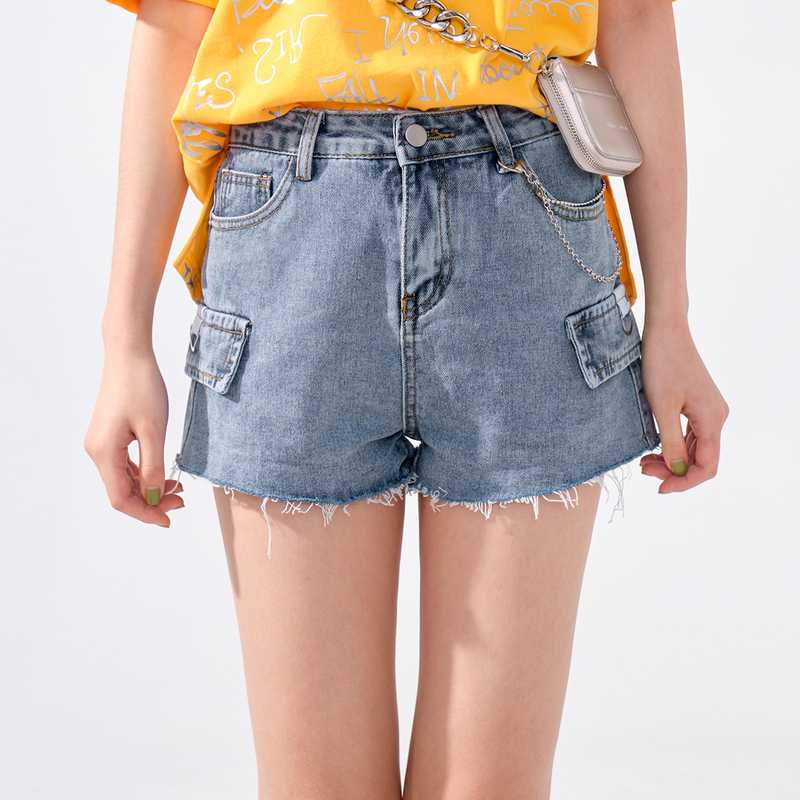 IEF Fashion Summer Denim Shorts Korean High Waist Solid Slim Fit Zipper Pockets Casual Female Shorts 1328A-D5023-, Blue
IEF Fashion Summer Denim Shorts Korean High Waist Solid Slim Fit Zipper Pockets Casual Female Shorts 1328A-D5023-, Blue