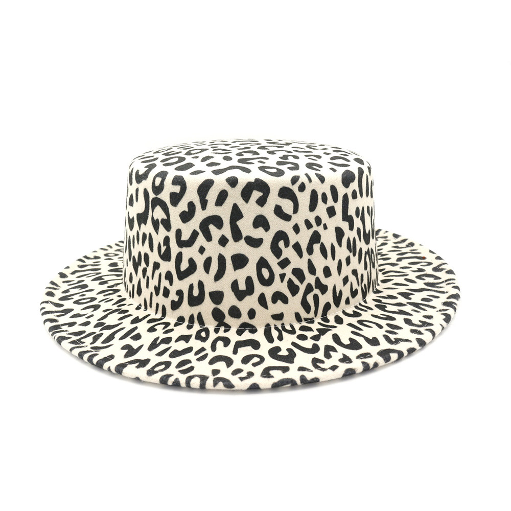 2019 new Unisex Leopard Flat Top Hat Imitation Wool Women Fedoras Hats Stylish Vintage Trilby Caps Panama Jazz Hat Chapeau, Blue;gray
2019 new Unisex Leopard Flat Top Hat Imitation Wool Women Fedoras Hats Stylish Vintage Trilby Caps Panama Jazz Hat Chapeau, Blue;gray