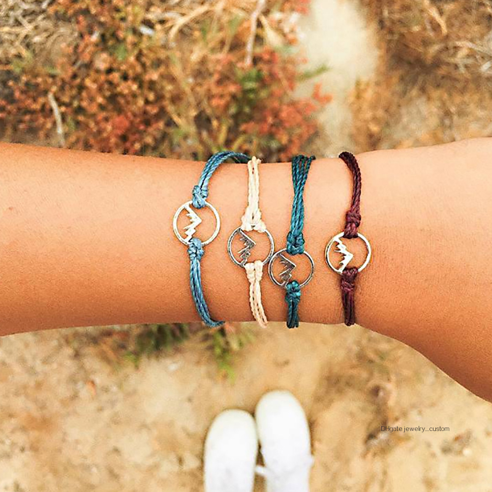 4 Pcs/set Bohemian Minimalist Retro Colorful Braided Rope Mountain Geometric Pendant Bracelet Set Women Charm Party Jewelry
4 Pcs/set Bohemian Minimalist Retro Colorful Braided Rope Mountain Geometric Pendant Bracelet Set Women Charm Party Jewelry