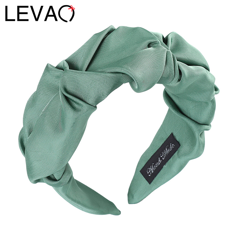 LEVAO Pleated Solid Color Headband Satin Bezel New Turban for Women Wide Size Hairbands Girls Accessories Hair Hoop Hair Jewelry
LEVAO Pleated Solid Color Headband Satin Bezel New Turban for Women Wide Size Hairbands Girls Accessories Hair Hoop Hair Jewelry
