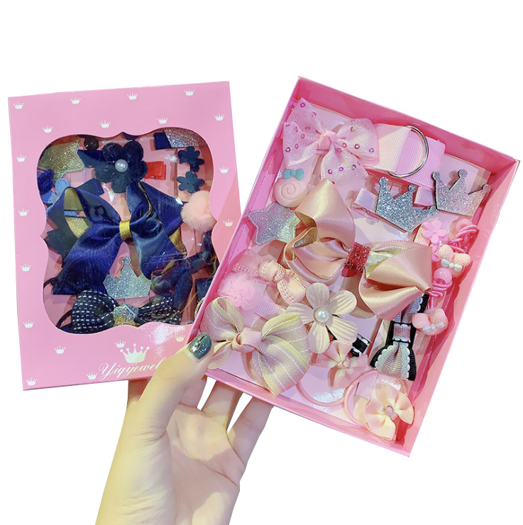 18 Piece hair clip set Cute Pink Blue Red Hair Accessories Girl headwear Bow Flower Hairpins band Elastic Headdress Gift, Red box package
18 Piece hair clip set Cute Pink Blue Red Hair Accessories Girl headwear Bow Flower Hairpins band Elastic Headdress Gift, Red box package