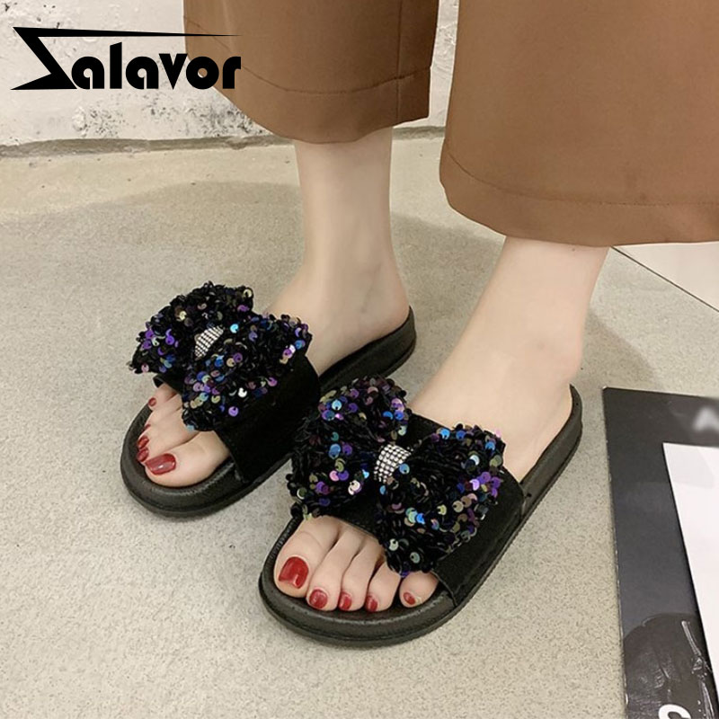 ZALAVOR Summer Sandals Shoes Bling Bowknot Slippers Shoes Women Fashion Open Toe Flat Heels Low Platform Footwear Size 35-40, Blue
ZALAVOR Summer Sandals Shoes Bling Bowknot Slippers Shoes Women Fashion Open Toe Flat Heels Low Platform Footwear Size 35-40, Blue