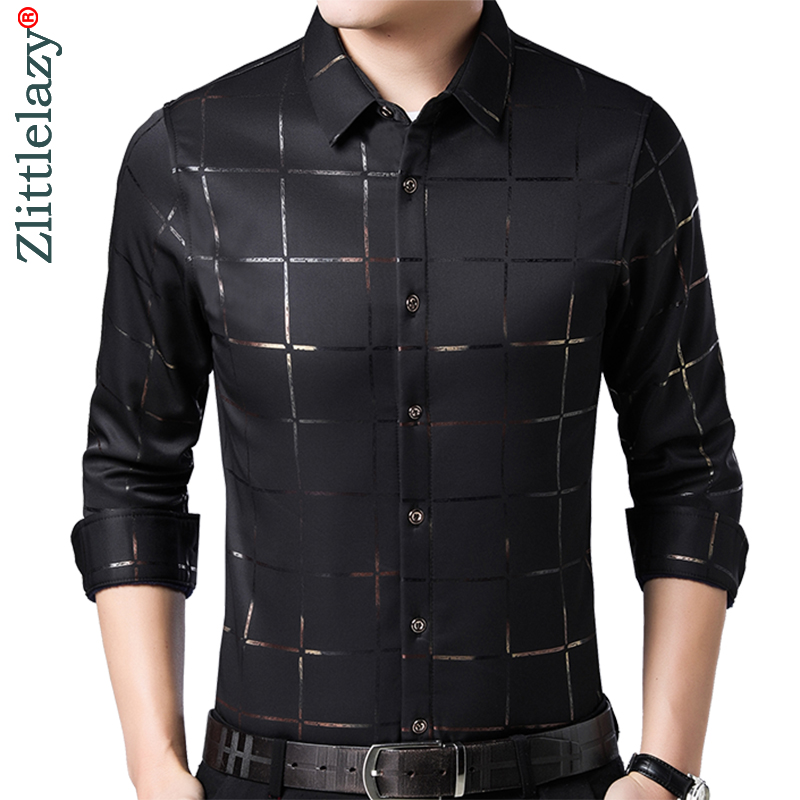 2020 brand casual winter warm thick luxury slim fit plaid men shirt streetwear social dress shirts mens fashions jersey 02104, Black
2020 brand casual winter warm thick luxury slim fit plaid men shirt streetwear social dress shirts mens fashions jersey 02104, Black