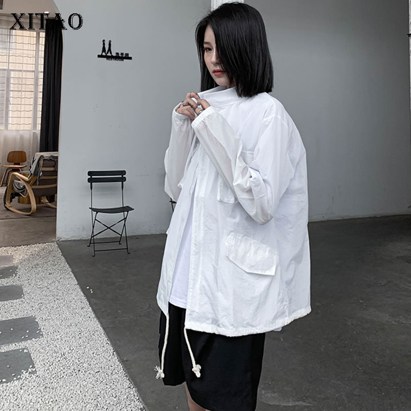 XITAO Patchwork Pockets Lace Up Jacket Women 2020 Autumn Casual Fashion Style All Match Stand Collar Full Sleeve Jacket ZYQ4057, White zyq4057
XITAO Patchwork Pockets Lace Up Jacket Women 2020 Autumn Casual Fashion Style All Match Stand Collar Full Sleeve Jacket ZYQ4057, White zyq4057