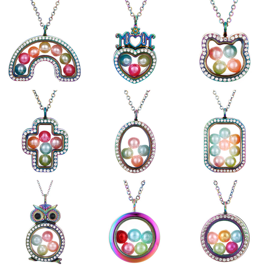 Magnetic Open Rainbow Pearl cage Pendant Necklaces For Women crystal beads Glass Floating Locket charm chains Fashion Jewelry
Magnetic Open Rainbow Pearl cage Pendant Necklaces For Women crystal beads Glass Floating Locket charm chains Fashion Jewelry