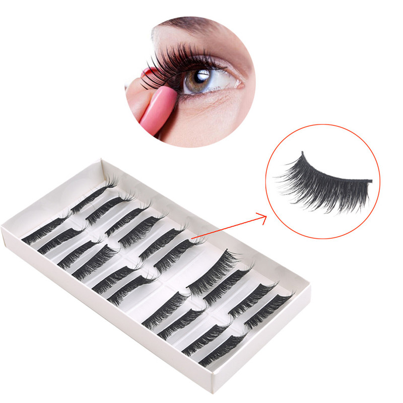 10 Pair/Box Eyelashes 3D Artificial Fiber Long Lasting Lashes Women Volume Eyelashes Extension False
10 Pair/Box Eyelashes 3D Artificial Fiber Long Lasting Lashes Women Volume Eyelashes Extension False