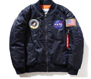 Fashion- Men MA1 Bomber Jackets Spring Autumn Flight Pilot Jacket Coat Embroidery Baseball Coats