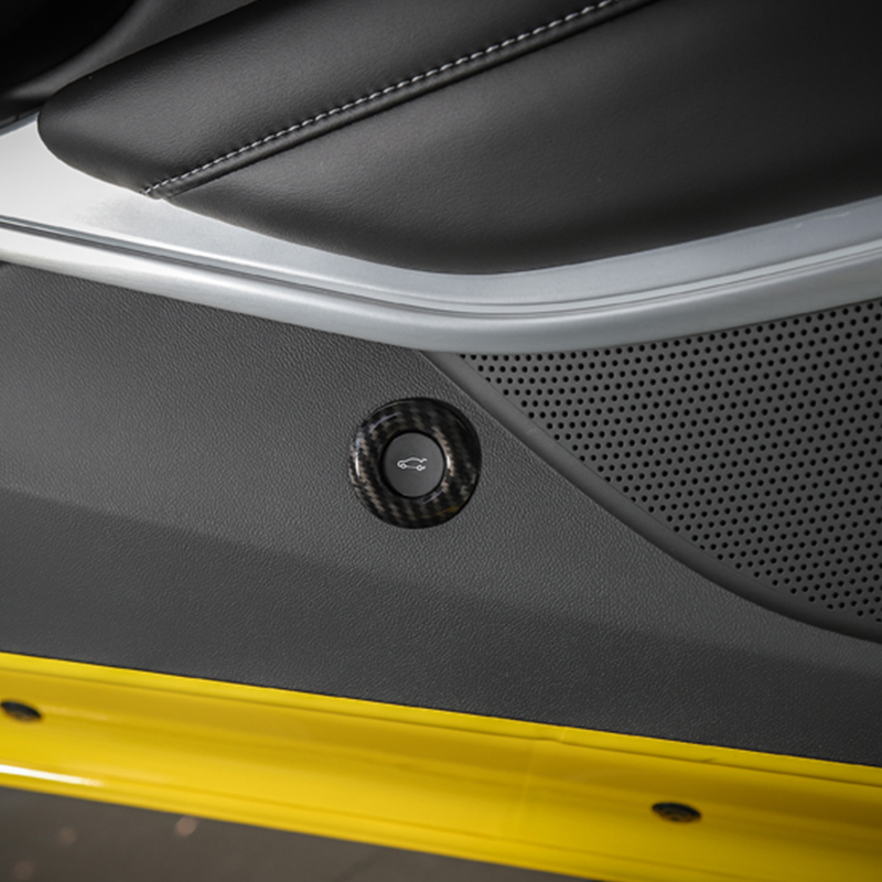 Tail Door Trunk Open Button Switch Decoration Ring Cover for Chevrolet Camaro 2017+ Car Interior Accessories