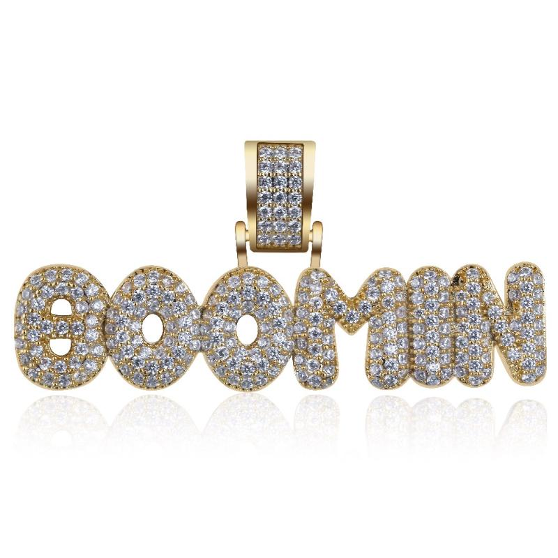 TOPGRILLZ Iced Out BOOMIN Letter Personalized Necklaces Men Gold Silver Color Hip Hop/Punk Charm Chains Cubic Zirconia Jewelry
TOPGRILLZ Iced Out BOOMIN Letter Personalized Necklaces Men Gold Silver Color Hip Hop/Punk Charm Chains Cubic Zirconia Jewelry