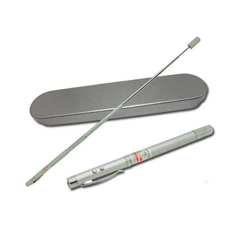 5-in-1 telescopic pointer infrared laser pen multi-function Small flashlight infra red flashlight LED flashlight teaching tool