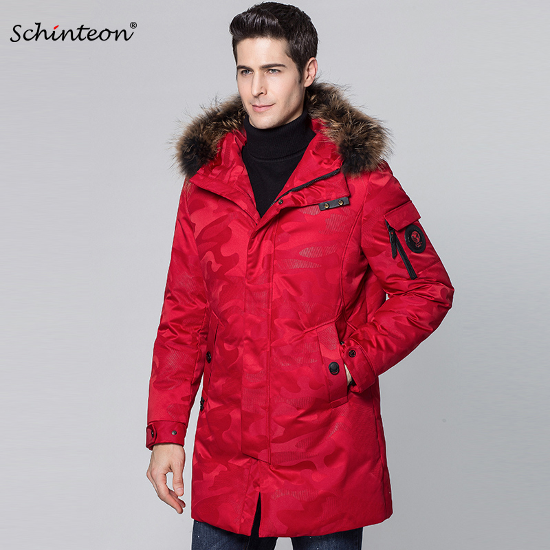 2019 Schinteon Men Down Jacket 100% Real Raccoon Fur Collar Hood 90% White Duck Down Camouflage Warm Winter Outwear Pockets, Camouflage red
2019 Schinteon Men Down Jacket 100% Real Raccoon Fur Collar Hood 90% White Duck Down Camouflage Warm Winter Outwear Pockets, Camouflage red