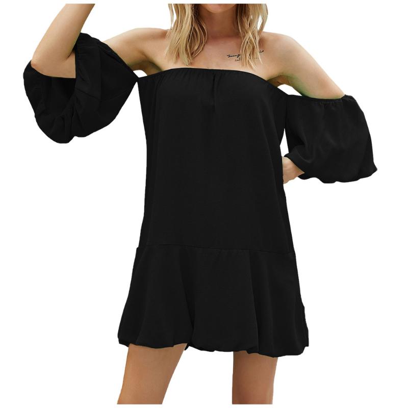 SAGACE Women's beach tunics dress Women Party Loose Solid Off Shoulder dress for girls Lantern Half Sleeve Slash neck Mini
SAGACE Women's beach tunics dress Women Party Loose Solid Off Shoulder dress for girls Lantern Half Sleeve Slash neck Mini