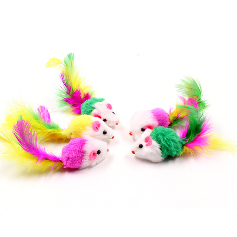 10Pcs/lot Colorful Soft Fleece False Mouse Toys For Cat Feather Funny Playing Pet dog Cat Small Animals feather Toys Kitten
10Pcs/lot Colorful Soft Fleece False Mouse Toys For Cat Feather Funny Playing Pet dog Cat Small Animals feather Toys Kitten