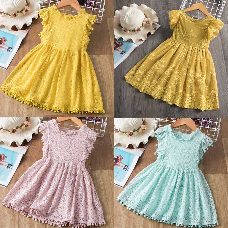 Brand Toddler Girls Lace Embroidery Dress Kids Petal Design Seleeveless Birthday Party Grown Summer Children Casual Wear Clothes, As picture
Brand Toddler Girls Lace Embroidery Dress Kids Petal Design Seleeveless Birthday Party Grown Summer Children Casual Wear Clothes, As picture