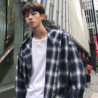 Yellow Plaid Long Sleeve Shirt Men Check Designed Hooded Check Shirt Spring Japanese Korea Streetwear Vintage Men Clothes B50, Dark blue
Yellow Plaid Long Sleeve Shirt Men Check Designed Hooded Check Shirt Spring Japanese Korea Streetwear Vintage Men Clothes B50, Dark blue