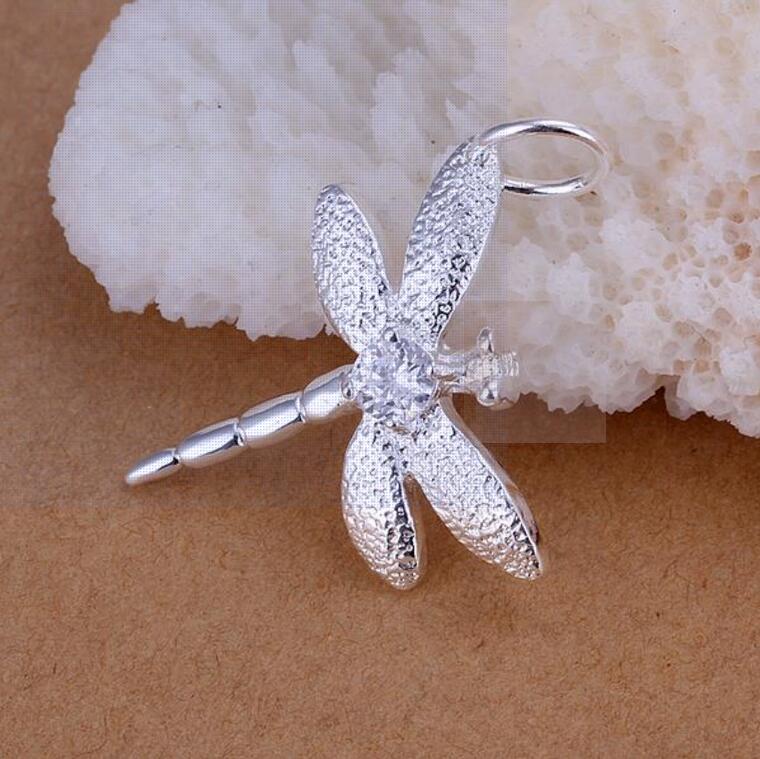 High grade 925 sterling silver Insets Dragonfly Set jewelry sets DFMSS328 Factory direct sale 925 silver necklace bracelet earring ring