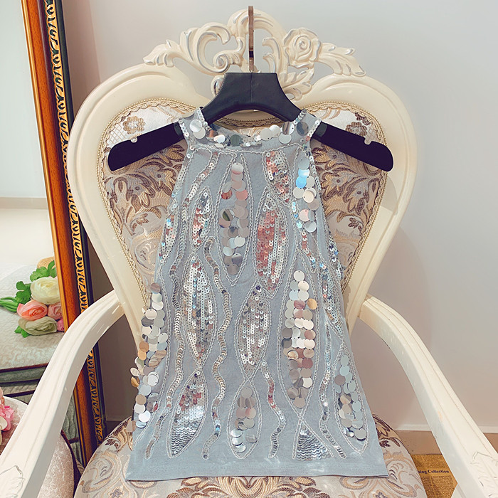 Summer New Thailand Wave Pattern Super Shiny Sequins Elegant Halter Sleeveless T-Shirt Vests Women Tops Fashion Streetwear 2020, Black
Summer New Thailand Wave Pattern Super Shiny Sequins Elegant Halter Sleeveless T-Shirt Vests Women Tops Fashion Streetwear 2020, Black