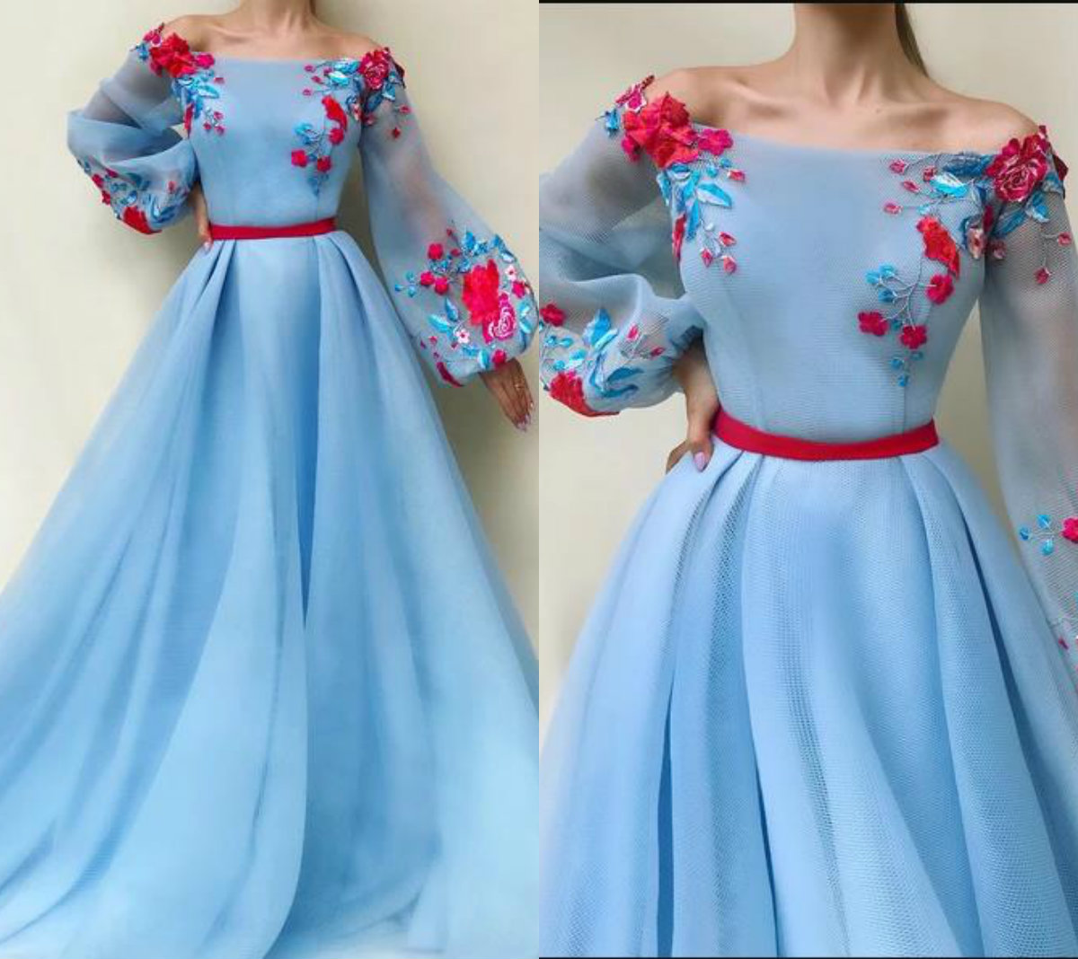 2020 Light Blue Prom Dresses Appliqued Lace A Line Floor Length Fairy Evening Dress Custom Made Long Sleeve Special Occasion Gowns, Orange
2020 Light Blue Prom Dresses Appliqued Lace A Line Floor Length Fairy Evening Dress Custom Made Long Sleeve Special Occasion Gowns, Orange