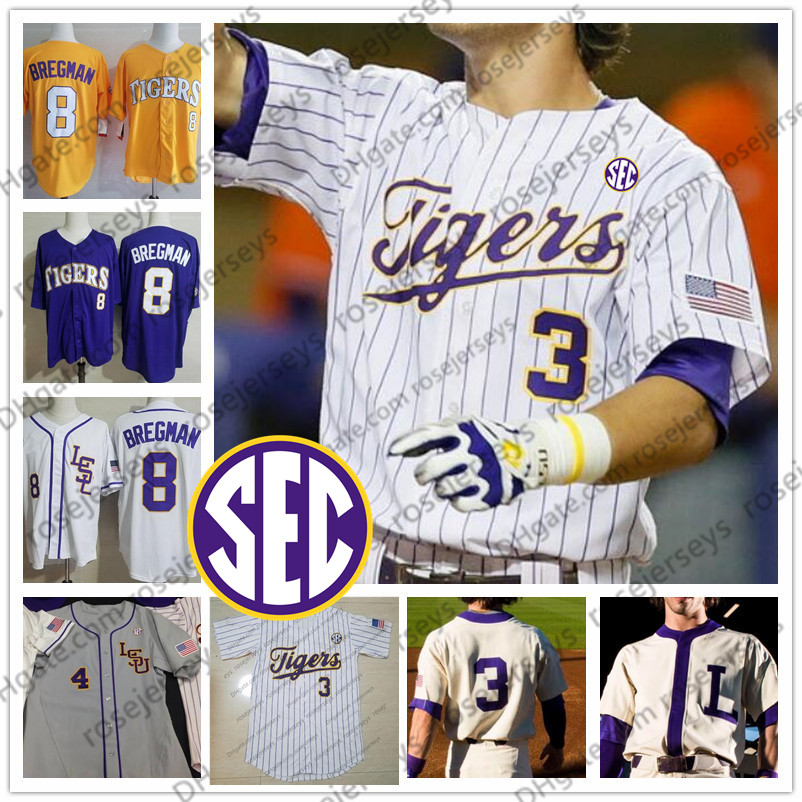 2019 LSU Tigers Baseball #5 Drew Bianco 7 Giovanni Digiacomo 9 Zach Watson 23 CJ Willis 38 Zack Hess Purple White Yellow Jersey, Black
2019 LSU Tigers Baseball #5 Drew Bianco 7 Giovanni Digiacomo 9 Zach Watson 23 CJ Willis 38 Zack Hess Purple White Yellow Jersey, Black