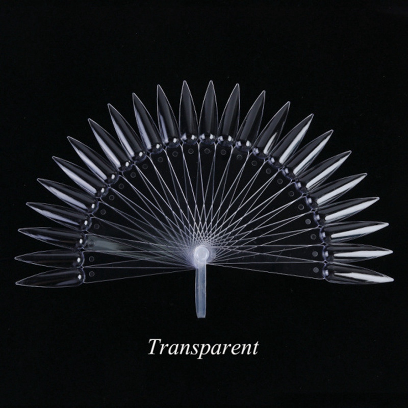 False Nail Art Display Acrylic Practice Fan-shaped Nail Art Polish Color Card Detachable Practice DIY Tool Nombre Del Producto Pokaz Sztucznych Paznok