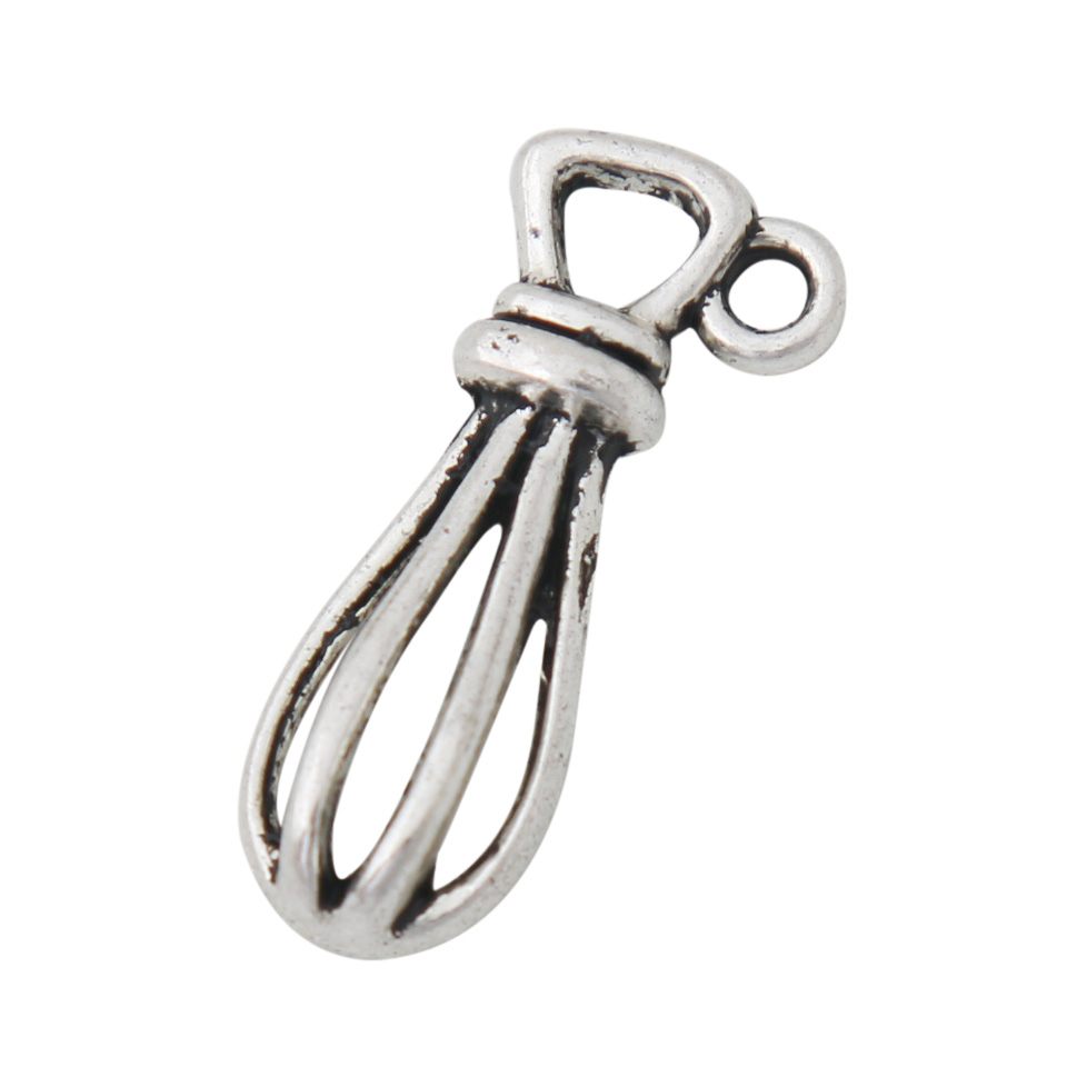 Wholesale Alloy Antique Silver Plated Daily Use Egg Beater Utensil Charms For Cooks and Chefs 8*24mm 100pcs AAC1253
Wholesale Alloy Antique Silver Plated Daily Use Egg Beater Utensil Charms For Cooks and Chefs 8*24mm 100pcs AAC1253
