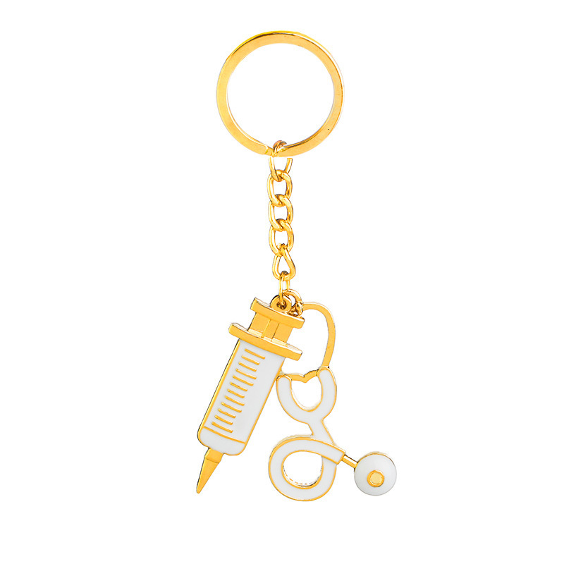 Hot Women Simulation Syringe Stethoscope Pendant Key Holder Bag Charm Accessories New Men Best Party Gift Jewelry
Hot Women Simulation Syringe Stethoscope Pendant Key Holder Bag Charm Accessories New Men Best Party Gift Jewelry