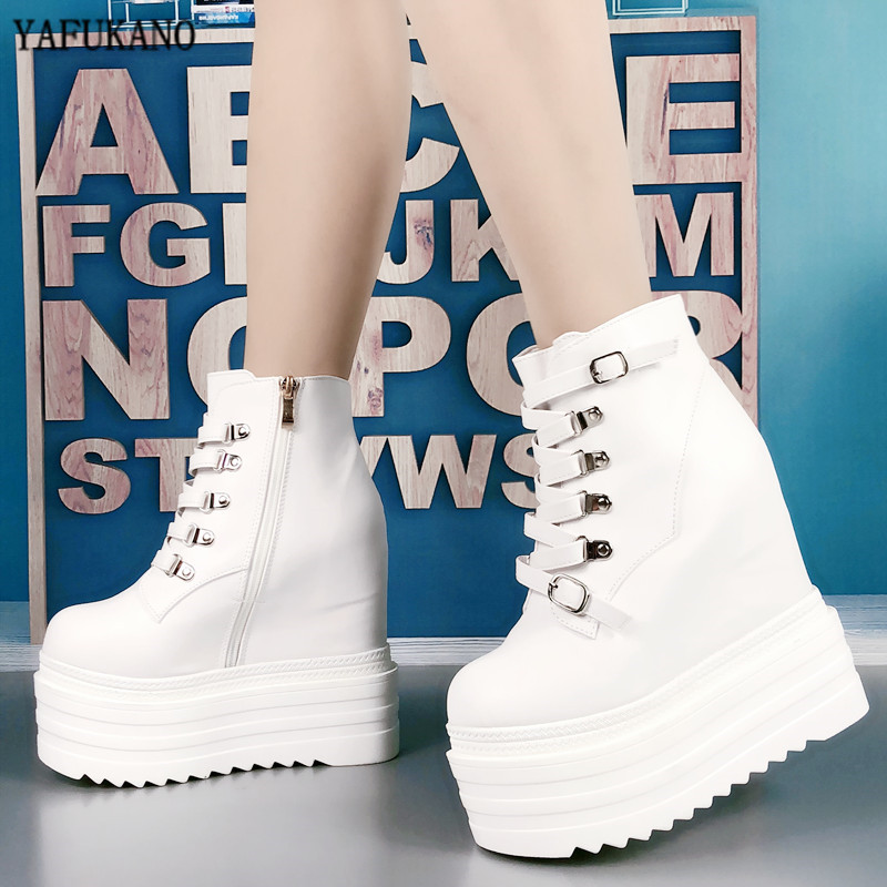 14Cm Super High Heel Short Boots Fashion Within Increase Women Shoes Sexy Party Dress Ankle Boots Spring Autumn Wedge High Heels, Black
14Cm Super High Heel Short Boots Fashion Within Increase Women Shoes Sexy Party Dress Ankle Boots Spring Autumn Wedge High Heels, Black