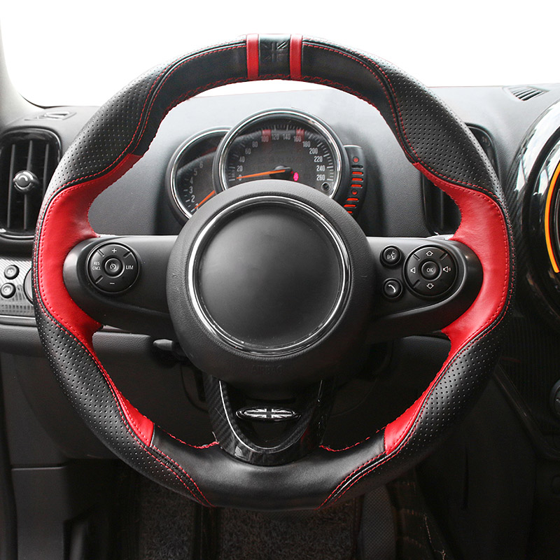 Hand Sewing Genuine Leather Car Steering Wheel Cover Anti-slip for Mini Cooper S One Countryman Clubman R60 F60 F54 F55 F56
Hand Sewing Genuine Leather Car Steering Wheel Cover Anti-slip for Mini Cooper S One Countryman Clubman R60 F60 F54 F55 F56