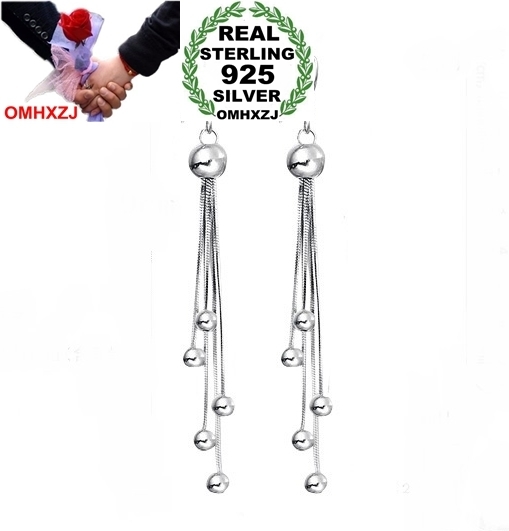 OMHXZJ Wholesale Fashion Cute girl sexy girl jewelry Round beads Tassels eardrop long pendants 925 sterling silver Earrings YS27
OMHXZJ Wholesale Fashion Cute girl sexy girl jewelry Round beads Tassels eardrop long pendants 925 sterling silver Earrings YS27