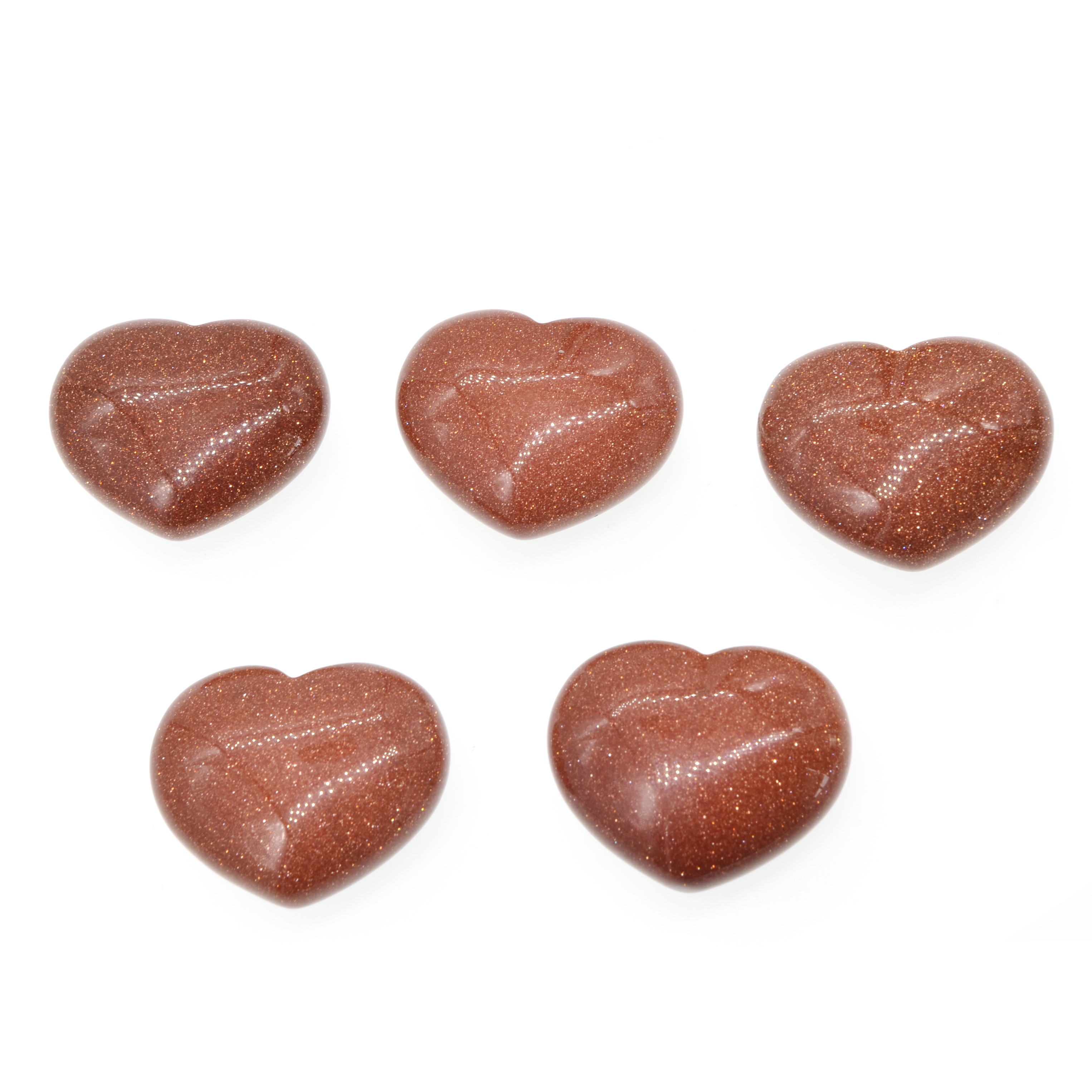 Natural stone heart non-porous home decoration toys for multiple purposes