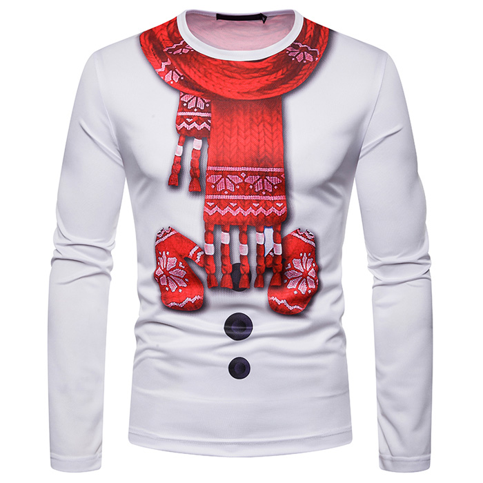 Men's T-Shirts White 3D Christmas T Shirt Men Scarf Gloves Printing Tee Harajuku Hip Hop Funny Slim Fit Top Tees, White;black
Men's T-Shirts White 3D Christmas T Shirt Men Scarf Gloves Printing Tee Harajuku Hip Hop Funny Slim Fit Top Tees, White;black