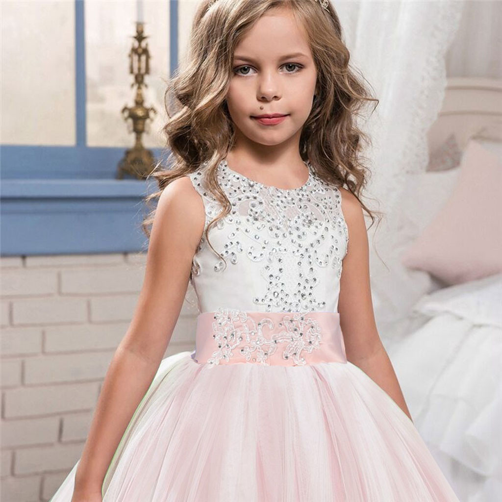 MUQGEW cute toddler clothes Lace Girl Princess Bridesmaid Pageant Tutu Tulle Gown Party Wedding Dress meisjes kleding #y2