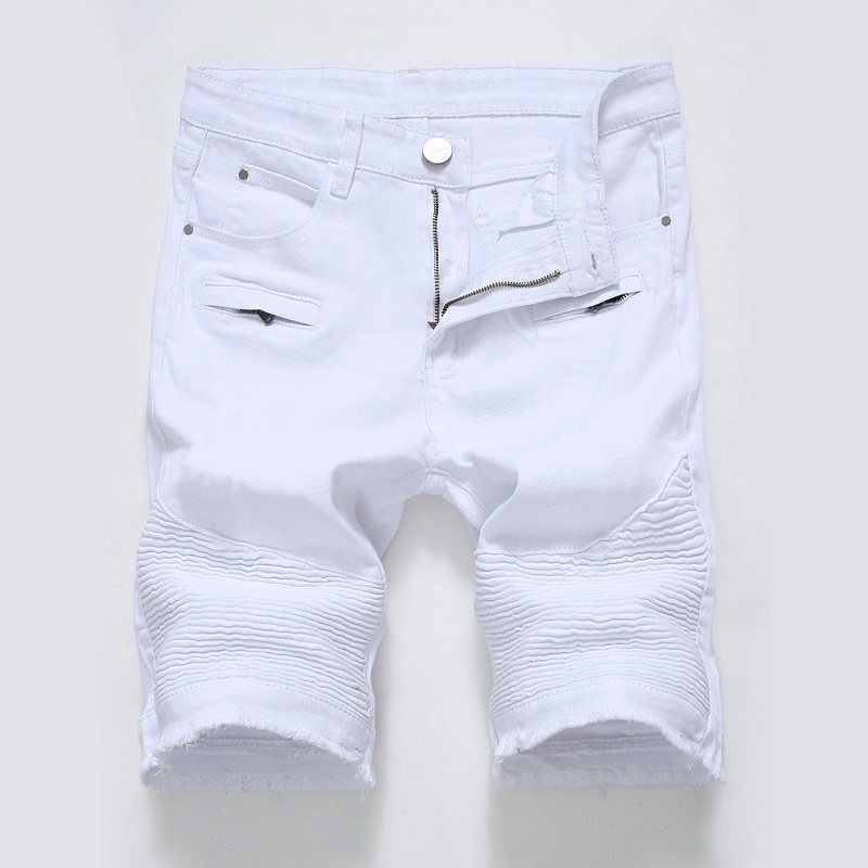 NEW high street shorts Hip hop fashion summer male short jeans Soft and comfortable hole shorts jeans1