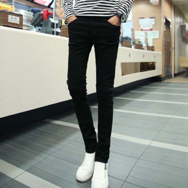 Korean Slim Men's Jeans 2019 Trends Youth Solid Color Straight Pencil Pants Men's Japanese Casual Jogging Street Pants Male, Black
Korean Slim Men's Jeans 2019 Trends Youth Solid Color Straight Pencil Pants Men's Japanese Casual Jogging Street Pants Male, Black