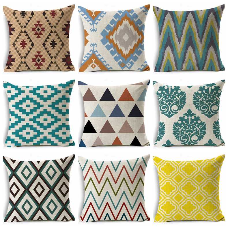 ZENGIA Boho Geometric Cushion Cover 45x45cm Linen Brown Green Black Pillow cover for Sofa Living Room decoration Home Decoration, Ymd160-16
ZENGIA Boho Geometric Cushion Cover 45x45cm Linen Brown Green Black Pillow cover for Sofa Living Room decoration Home Decoration, Ymd160-16