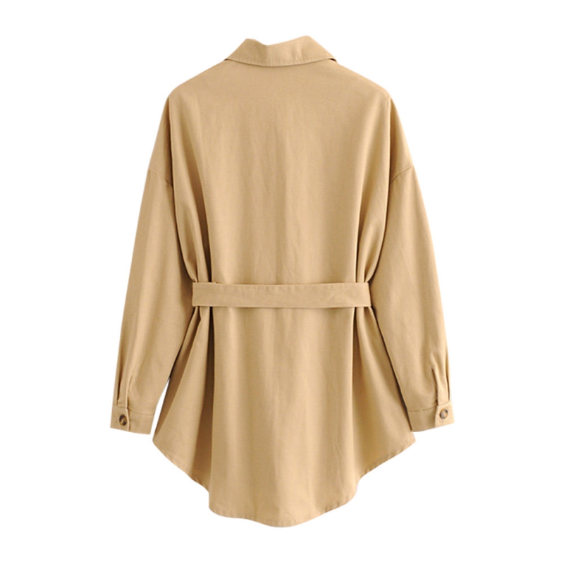 Autumn Winter Elegant Style Women Casual Turn-down Collar Long Sleeve Single Buttons Lace Up Fitted Waist Retro Trench, Khaki
Autumn Winter Elegant Style Women Casual Turn-down Collar Long Sleeve Single Buttons Lace Up Fitted Waist Retro Trench, Khaki