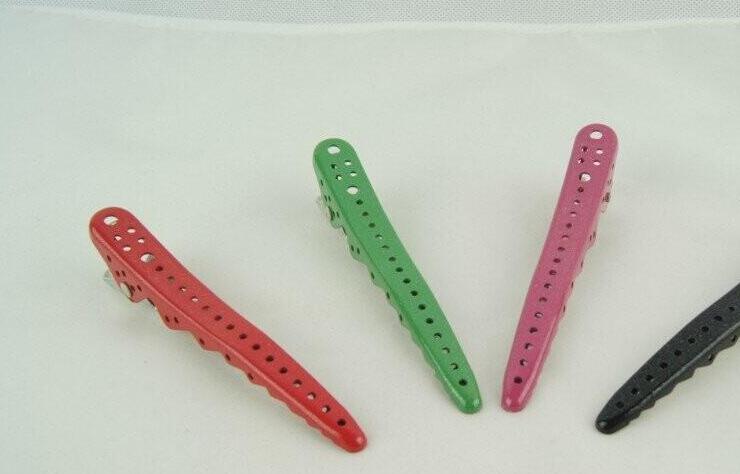 6pcs /Pack Hair Clips High Quality Shark Clip Professional Hair Pin Hairdress Hair Accessories for Girls 12cm*2.5cm 6 Colors