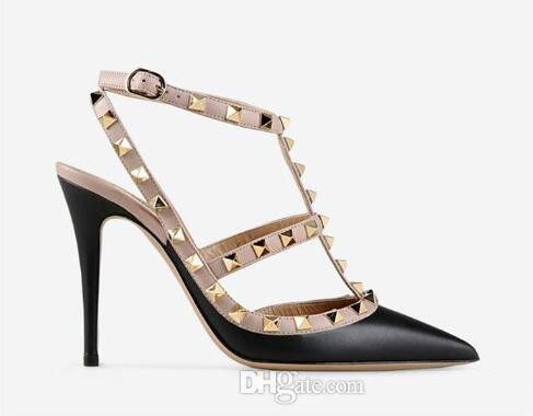 Designer Pointed Toe 2-strap With Studs High Heels Patent Leather Rivets Sandals Women Studded Strappy Dress Shoes Valentine High Heel Shoes
Designer Pointed Toe 2-strap With Studs High Heels Patent Leather Rivets Sandals Women Studded Strappy Dress Shoes Valentine High Heel Shoes