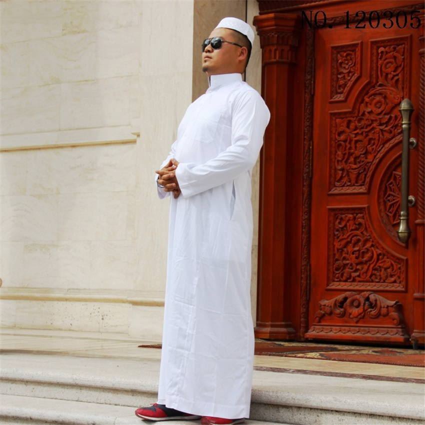 

Muslim Fashion for Men Islamic Clothing Saudi Arab Dubai Robes Kaftan Abaya Eid Al-Fitr Jubba Thobe Arabic Islam Long Robes