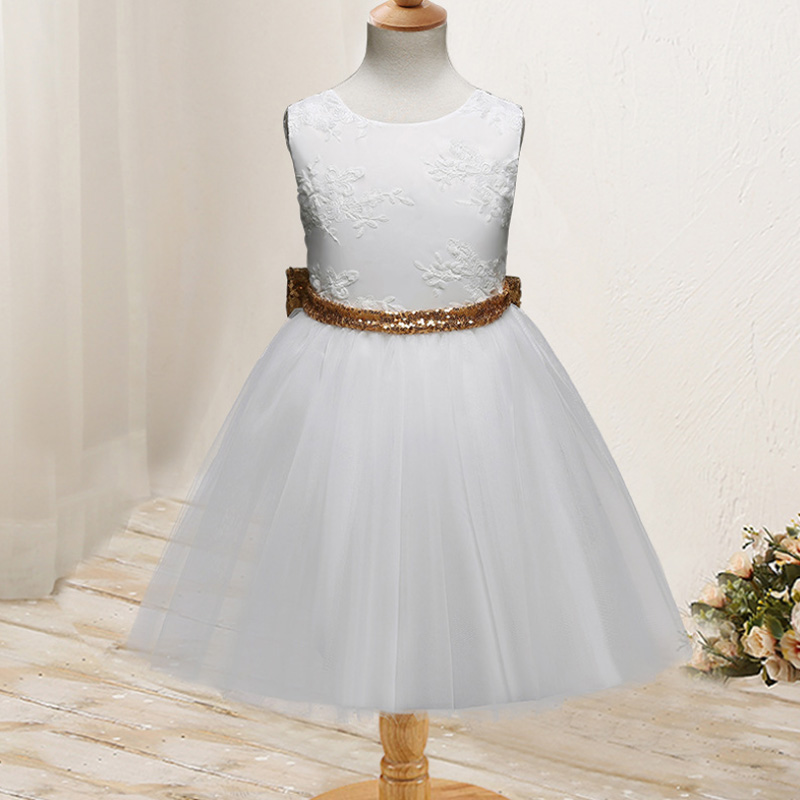 2020 Fashion Baby Girls Princess Designed Tutu Fluffy Party Dress Sleeveless Backless Cute Clothing Children Wedding Party Gifts