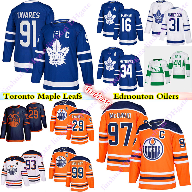 Toronto Maple Leafs jersey 91 John Tavares 16 Marner 34 Matthew Edmonton Oilers jerseys 97 Connor McDavid 99 Wayne Gretzky Hockey Jerseys, Green
Toronto Maple Leafs jersey 91 John Tavares 16 Marner 34 Matthew Edmonton Oilers jerseys 97 Connor McDavid 99 Wayne Gretzky Hockey Jerseys, Green