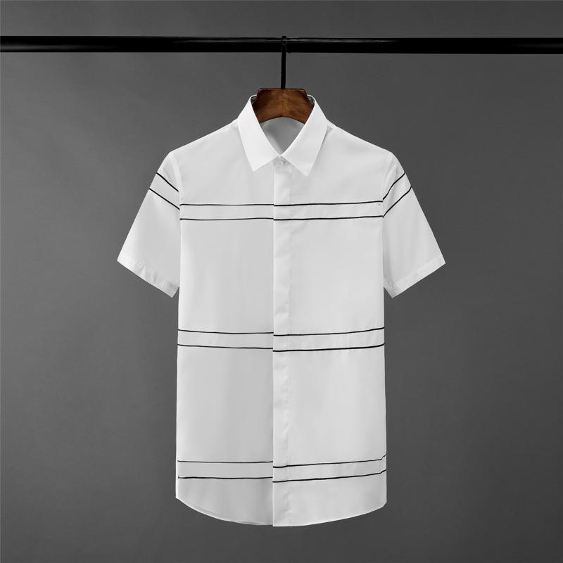 Stripe Embroidery Mens Shirts Luxury Short Sleeve Casual Mens Dress Shirts Plus Size 4xl Slim Fit Fashion Male, White
Stripe Embroidery Mens Shirts Luxury Short Sleeve Casual Mens Dress Shirts Plus Size 4xl Slim Fit Fashion Male, White
