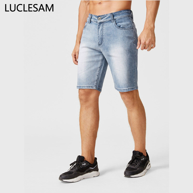 Mens Straight Jean Shorts 2020 Summer Brand New Short Jeans Stretch Thin Denim Shorts Multi-pocket Slim Fit Kpop Clothes Blue
Mens Straight Jean Shorts 2020 Summer Brand New Short Jeans Stretch Thin Denim Shorts Multi-pocket Slim Fit Kpop Clothes Blue