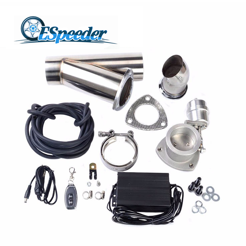 ESPEEDER 3 Inch Vacuum Exhaust Cut Out With Exhaust Control Valve Pump And Wireless Remote Controller Electric Value
ESPEEDER 3 Inch Vacuum Exhaust Cut Out With Exhaust Control Valve Pump And Wireless Remote Controller Electric Value