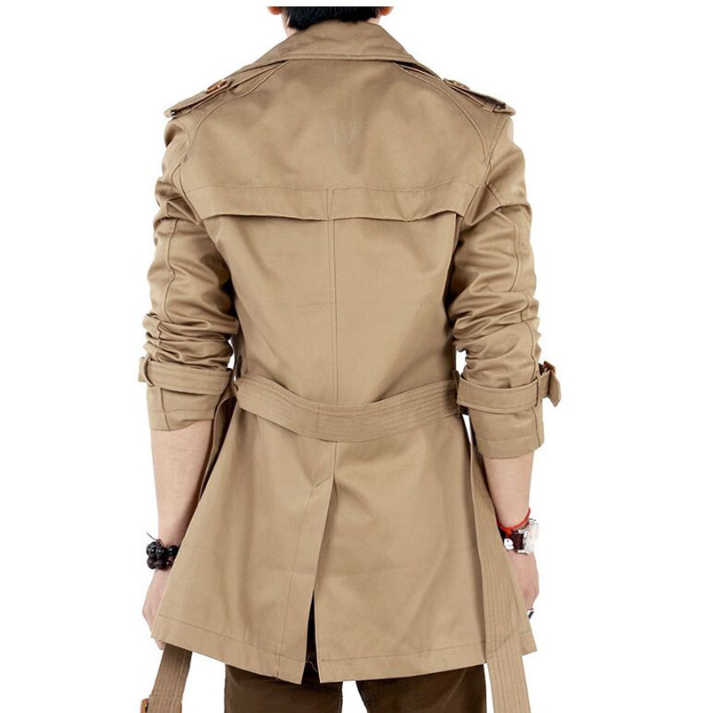 Trench Coat Classic Double Breasted Mens Long Coat Mens Designer Winter Coats Long Jackets & Coats British Style Overcoat