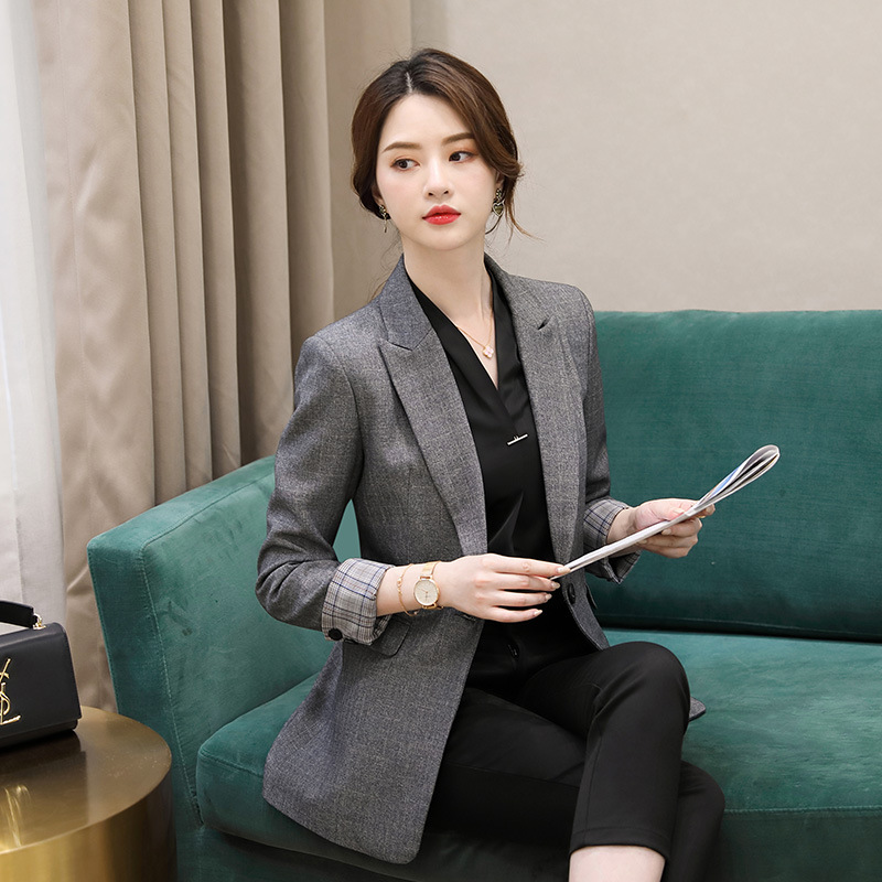Women' jacket female 2019 autumn new temperament slim slimming fashion solid color loose suit small suit jacket
Women' jacket female 2019 autumn new temperament slim slimming fashion solid color loose suit small suit jacket