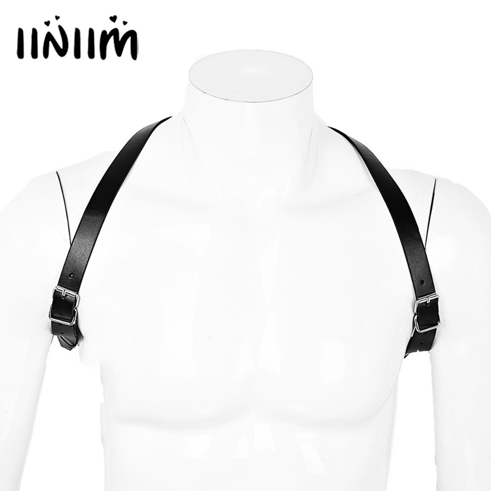Black Mens Adjustable Imitation Leather Shoulder Harness Belt Punk Costume Double Shoulders Straps with O Rings Buckles Bondage, As pic
Black Mens Adjustable Imitation Leather Shoulder Harness Belt Punk Costume Double Shoulders Straps with O Rings Buckles Bondage, As pic