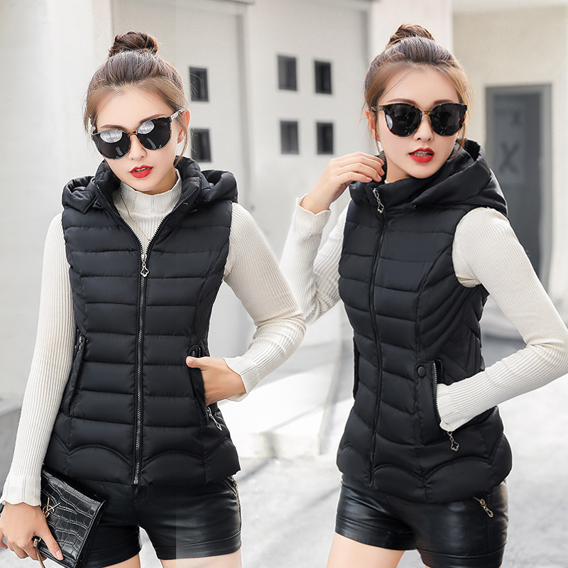 New 2020 Fashion Cotton-down Vest Women Sleeveless Coats Female Hooded Casual Warm Windproof Jacket Waistcoat Polyester Cotton, Caramel colour
New 2020 Fashion Cotton-down Vest Women Sleeveless Coats Female Hooded Casual Warm Windproof Jacket Waistcoat Polyester Cotton, Caramel colour